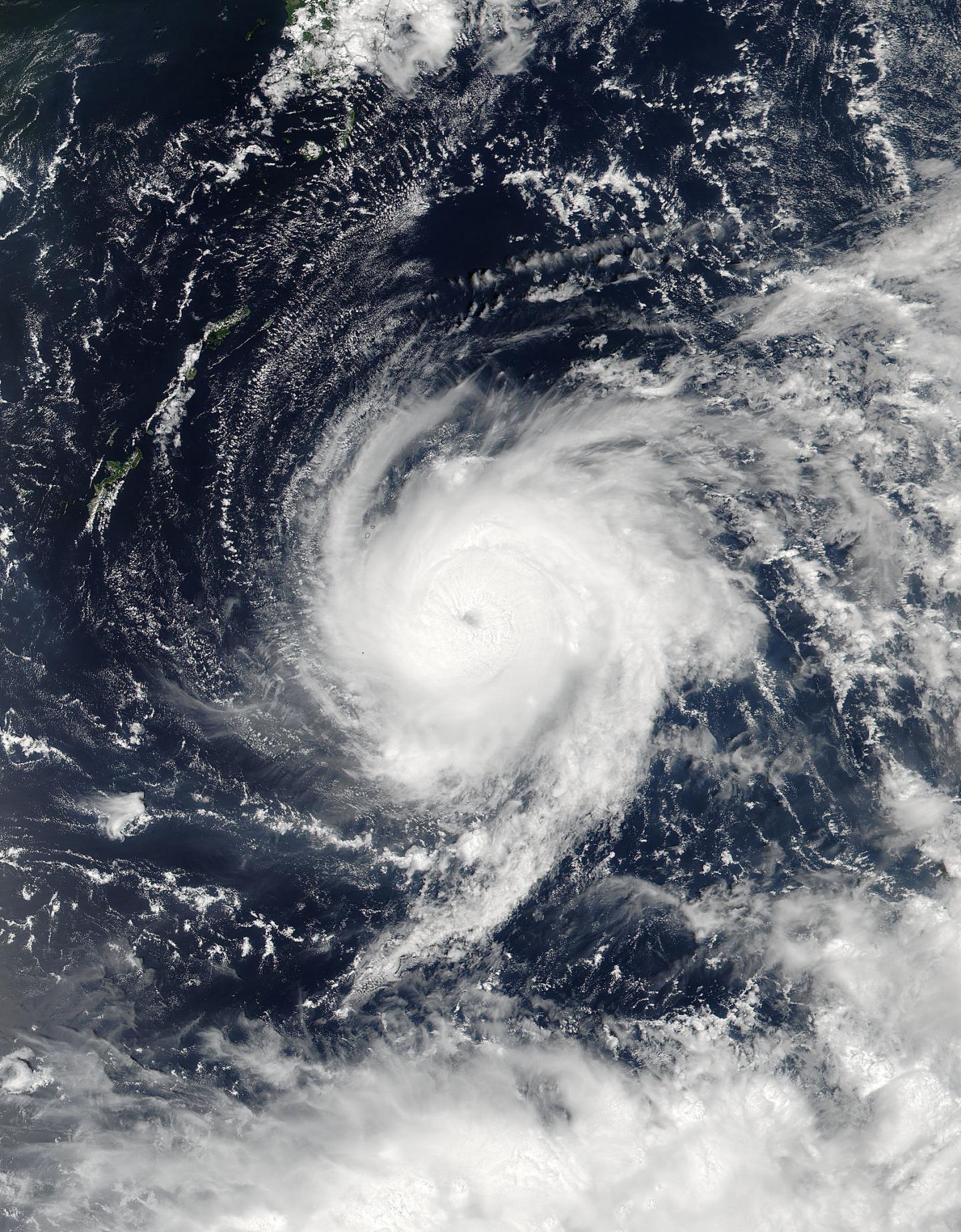 Typhoon Lionrock strengthens into a typhoon