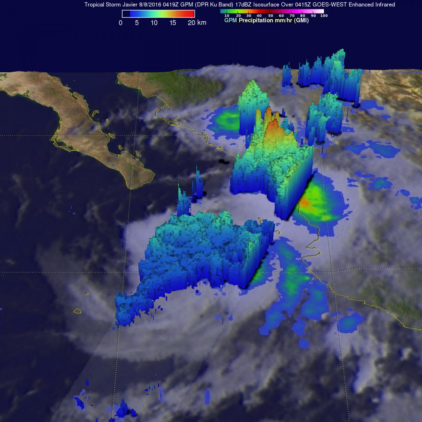 Tropical Storm Javier forms in the Eastern Pacific Ocean