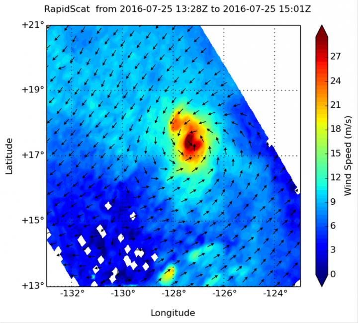 Tropical Storm Georgette and Hurricane Frank see-saw in strength