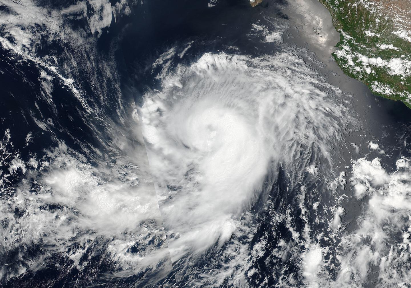 The hint of an eye in Tropical Storm Estelle