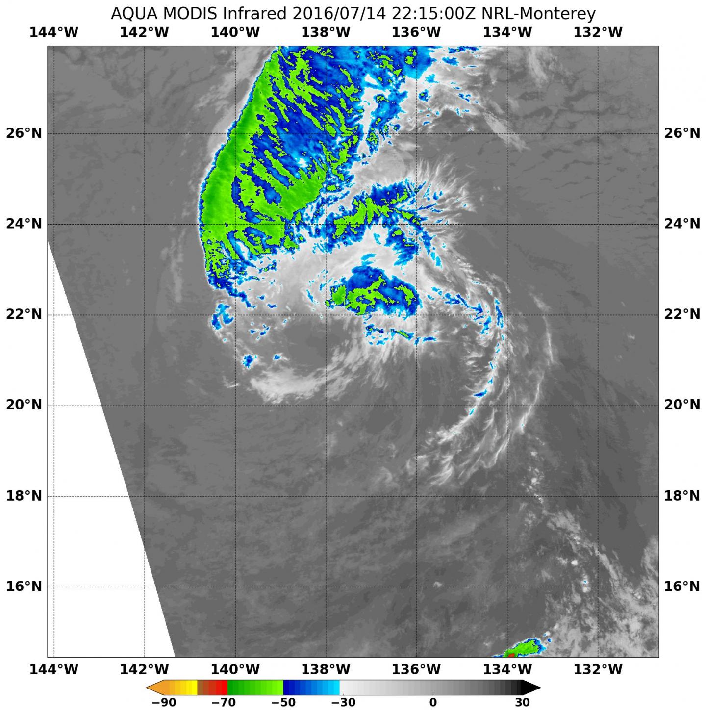 Tropical Storm Celia move into central Pacific