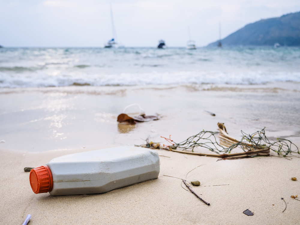 Beach plastic used to make recyclable shampoo bottles