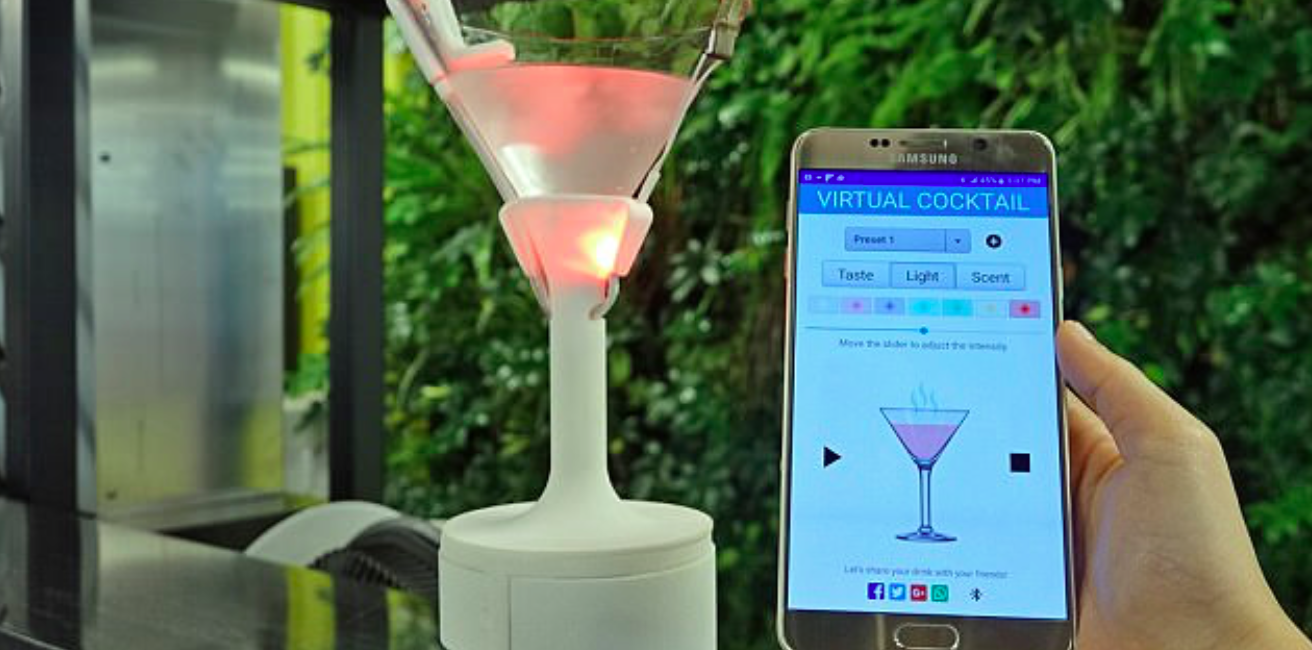 Virtual cocktails use lights and stimuli to trick your senses