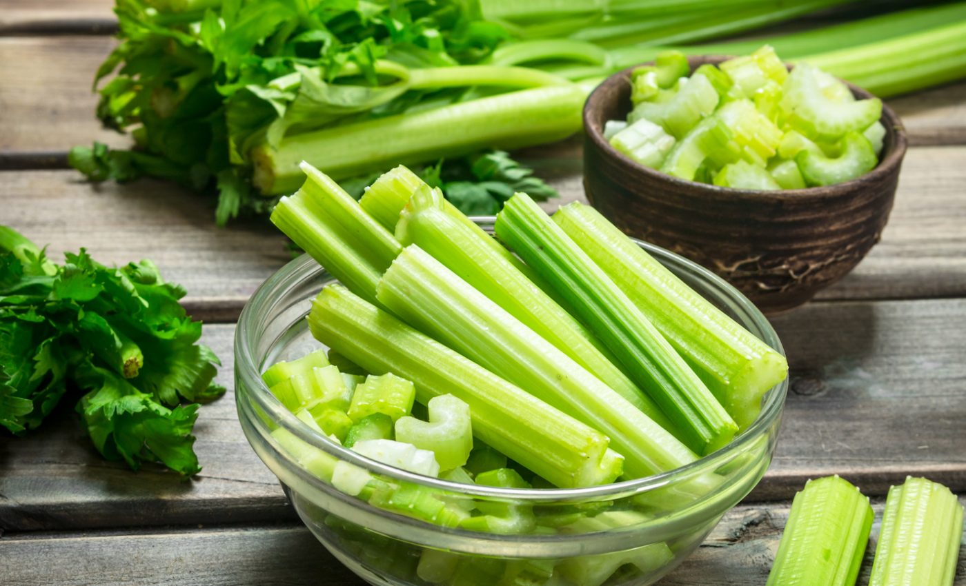 A celery stalk a day may help keep heart disease and cancer away