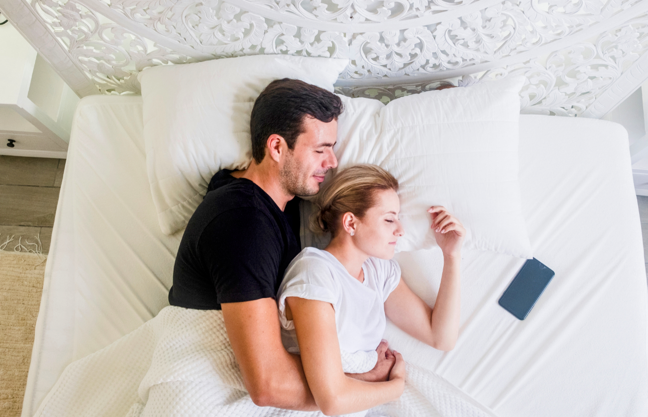 Adults sleep better when they share a bed with a partner