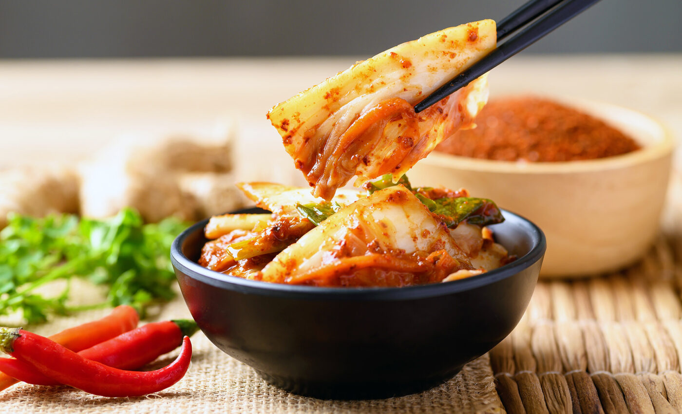 Eating kimchi helps shed belly fat and improves overall health