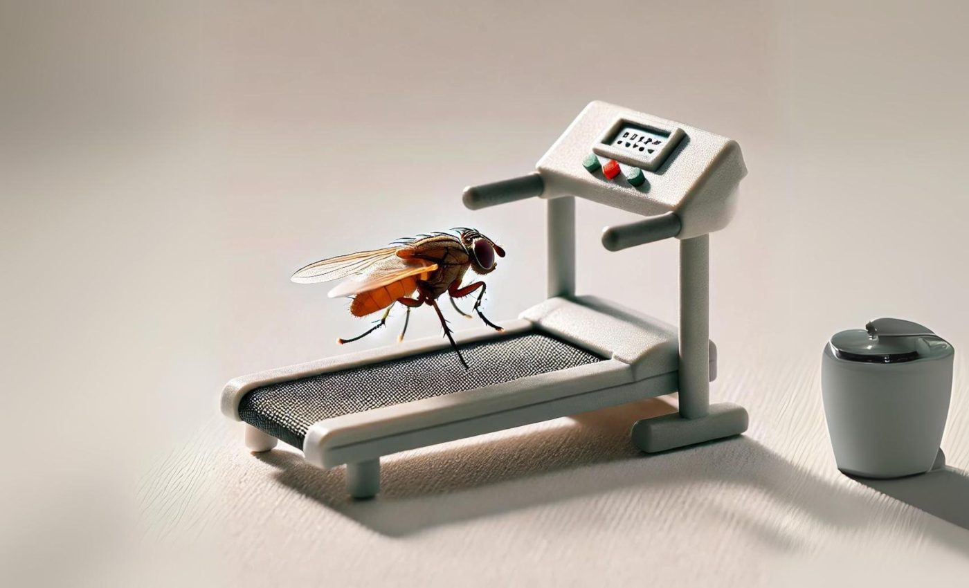 Fruit flies on treadmills: Video shows how insects walk and balance