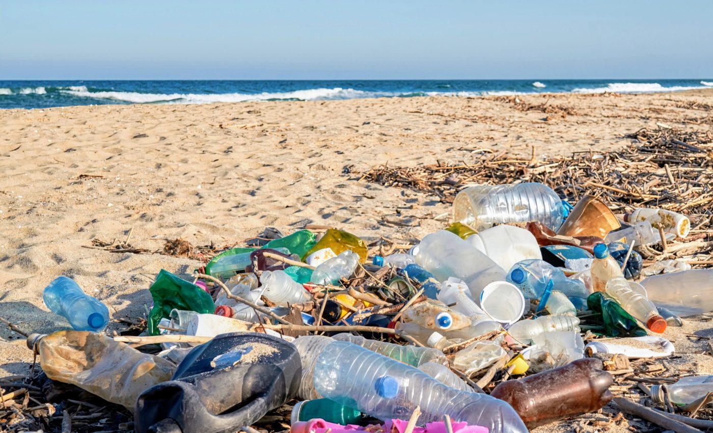 Plastic on beaches is now visible from space