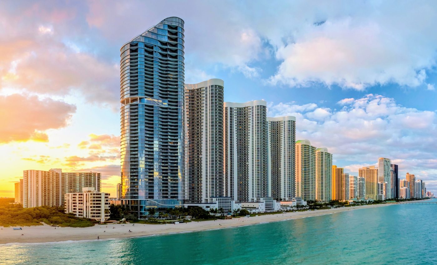 Dozens of coastal skyscrapers in Miami are sinking