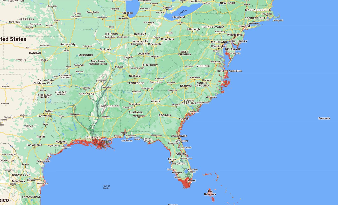 Major coastal cities around the world could disappear under rising seas by 2100