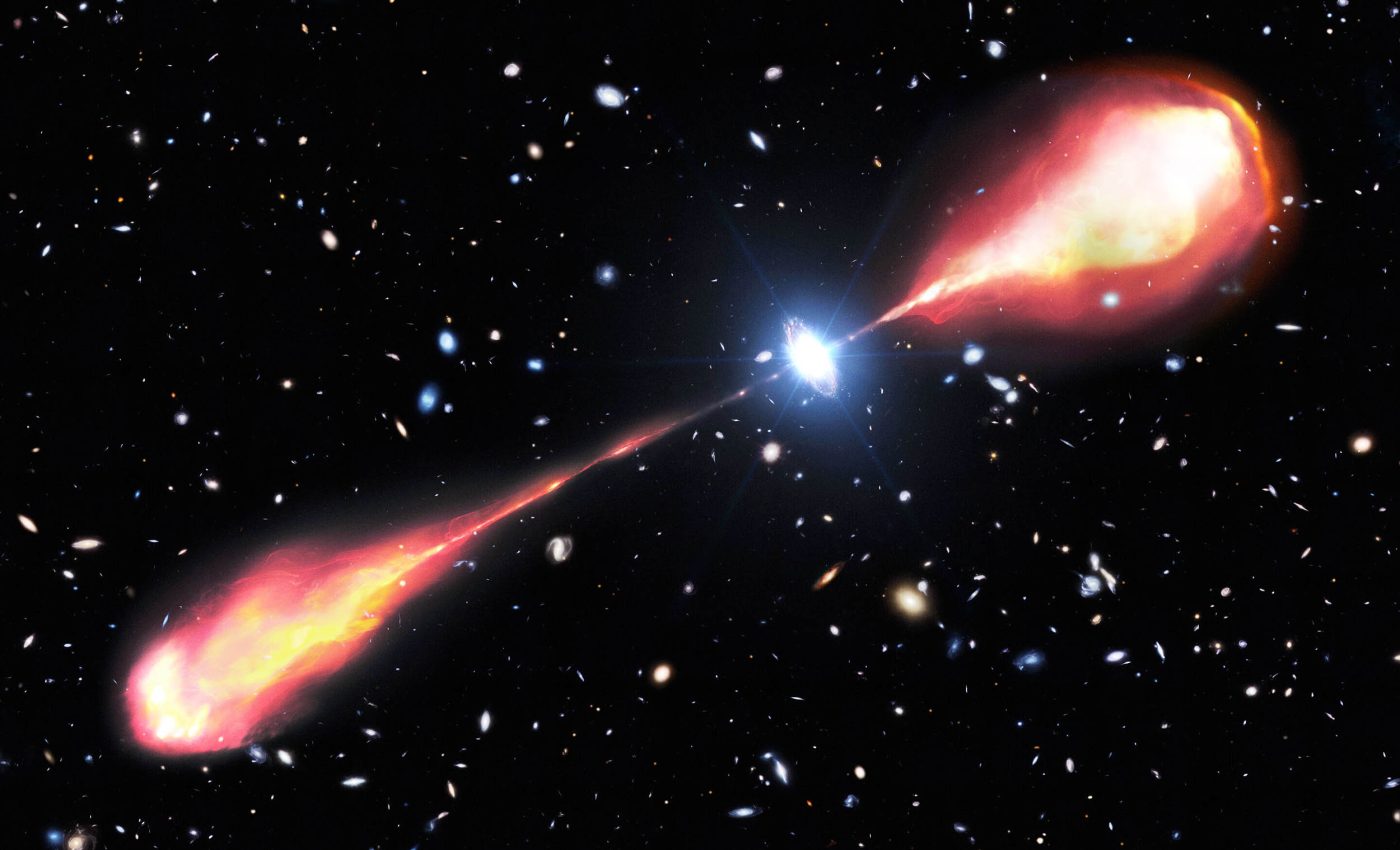 Scientists find the biggest black hole jet ever seen, the size of three Milky Way galaxies