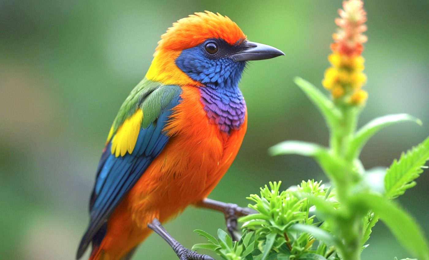 Birds living in cities are usually more colorful and less brown