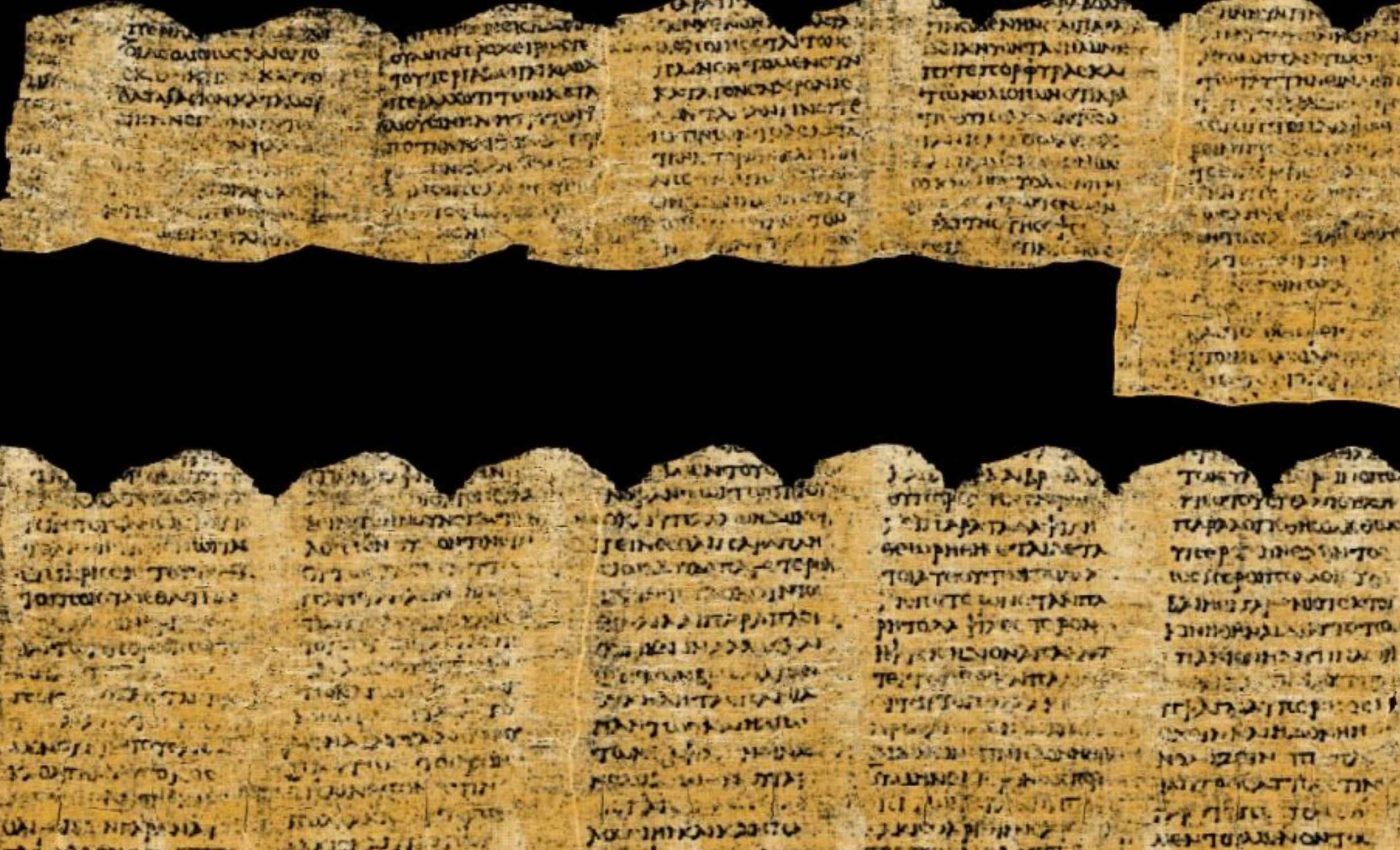 First glimpse of a charred scroll after two millennia thanks to AI and X-rays