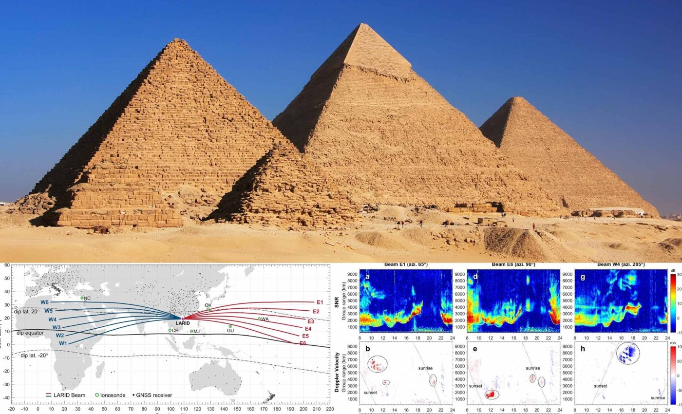 Radar sees strange 'plasma bubbles' over the pyramids of Egypt from 5,000 miles away