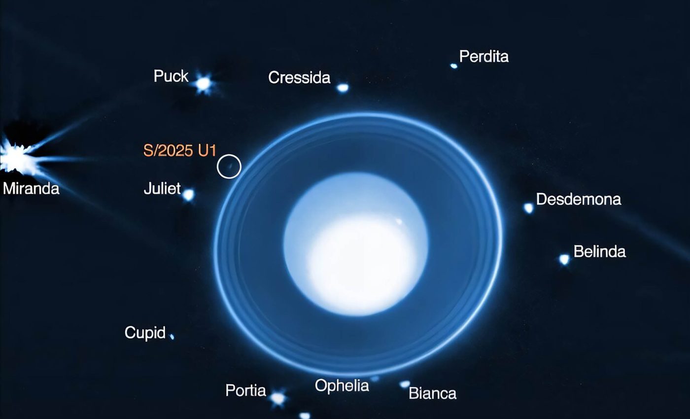 Webb telescope strikes again finding a new moon orbiting Uranus
