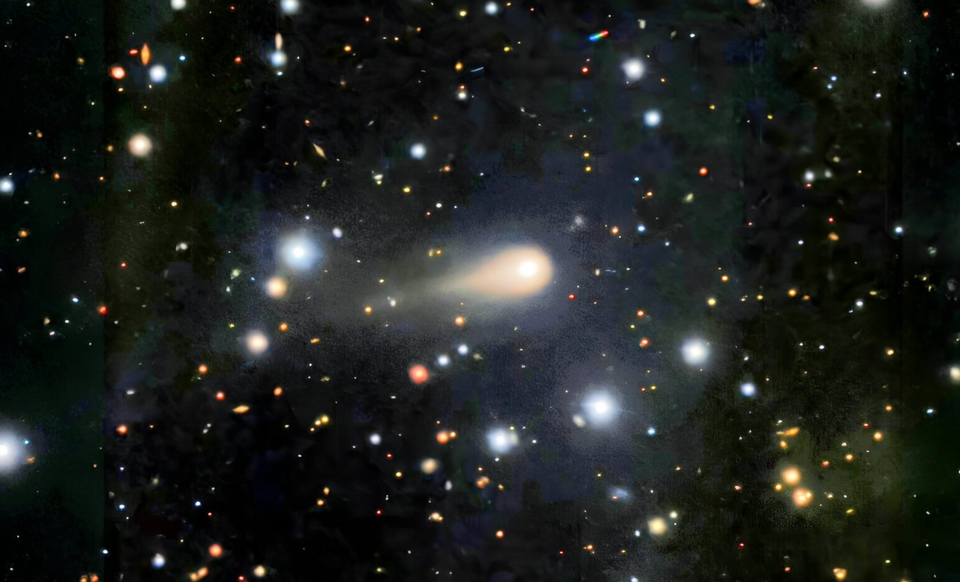 Interstellar comet 'switches on,' gaining speed from a blast of sunlight